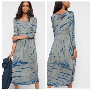 DOLAN Babydoll Anthro Eliska Tie Dye Maxi Dress